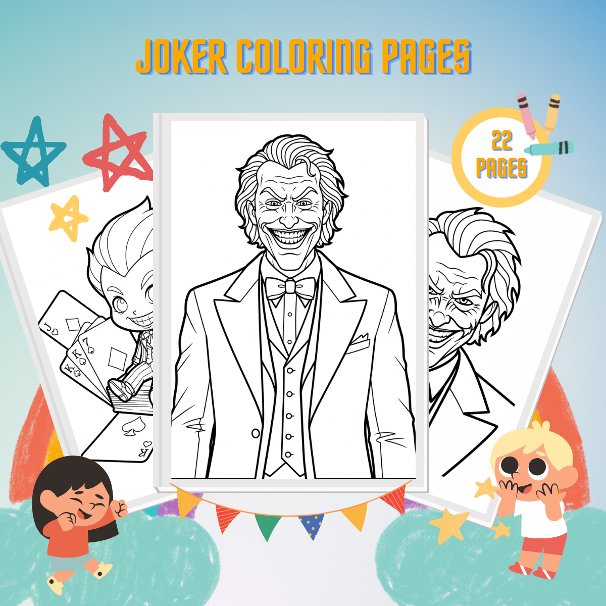Joker Coloring Pages thumbnail