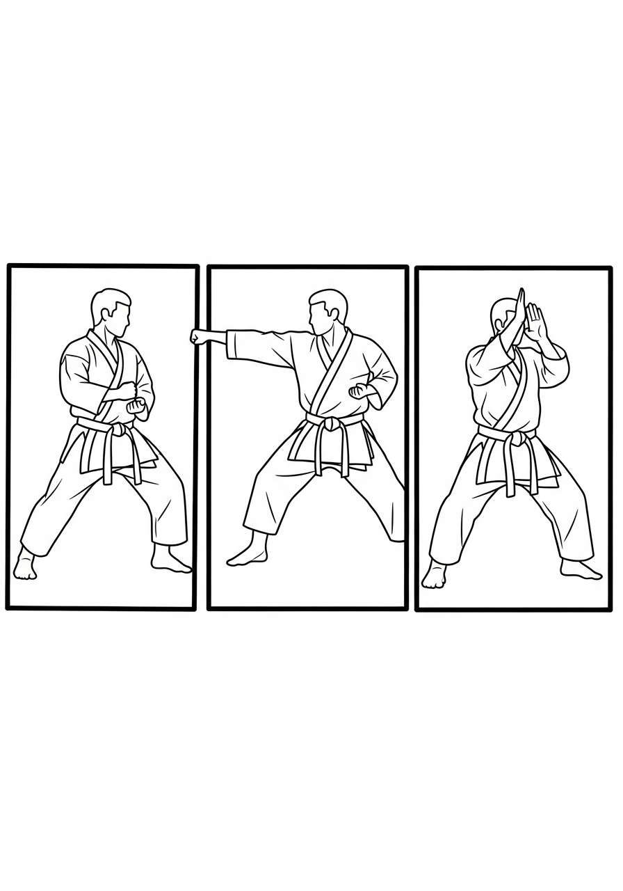 Karate Coloring Pages 20 free Karate coloring pages printable 1
