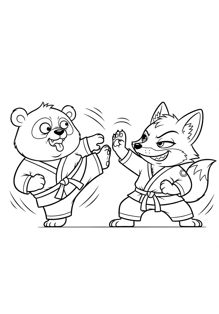 Karate Coloring Pages 23 Karate coloring pages to print 1