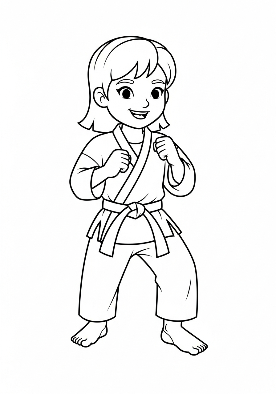 Karate Coloring Pages 6 printable Karate coloring pages for adults