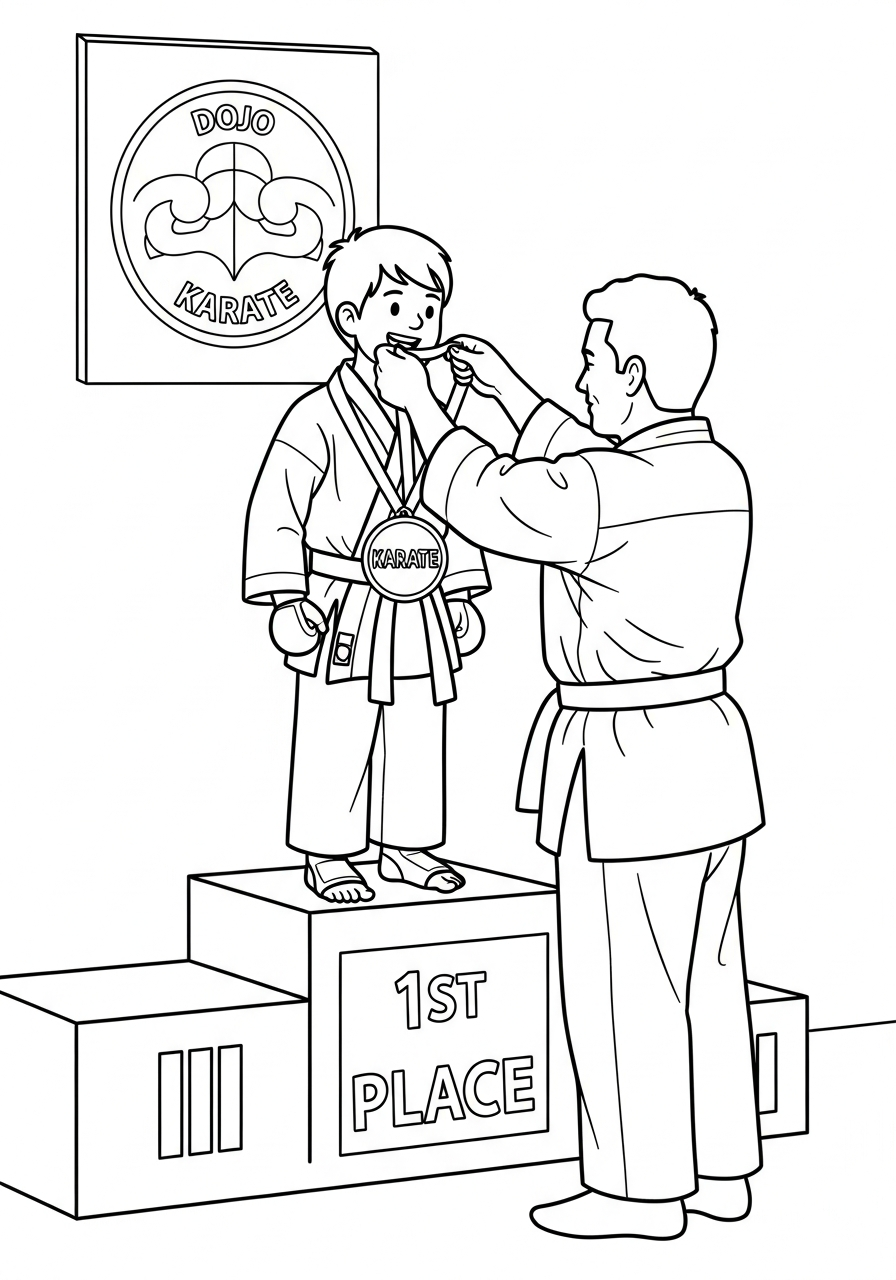 Karate Coloring Pages 9 Karate coloring pages free