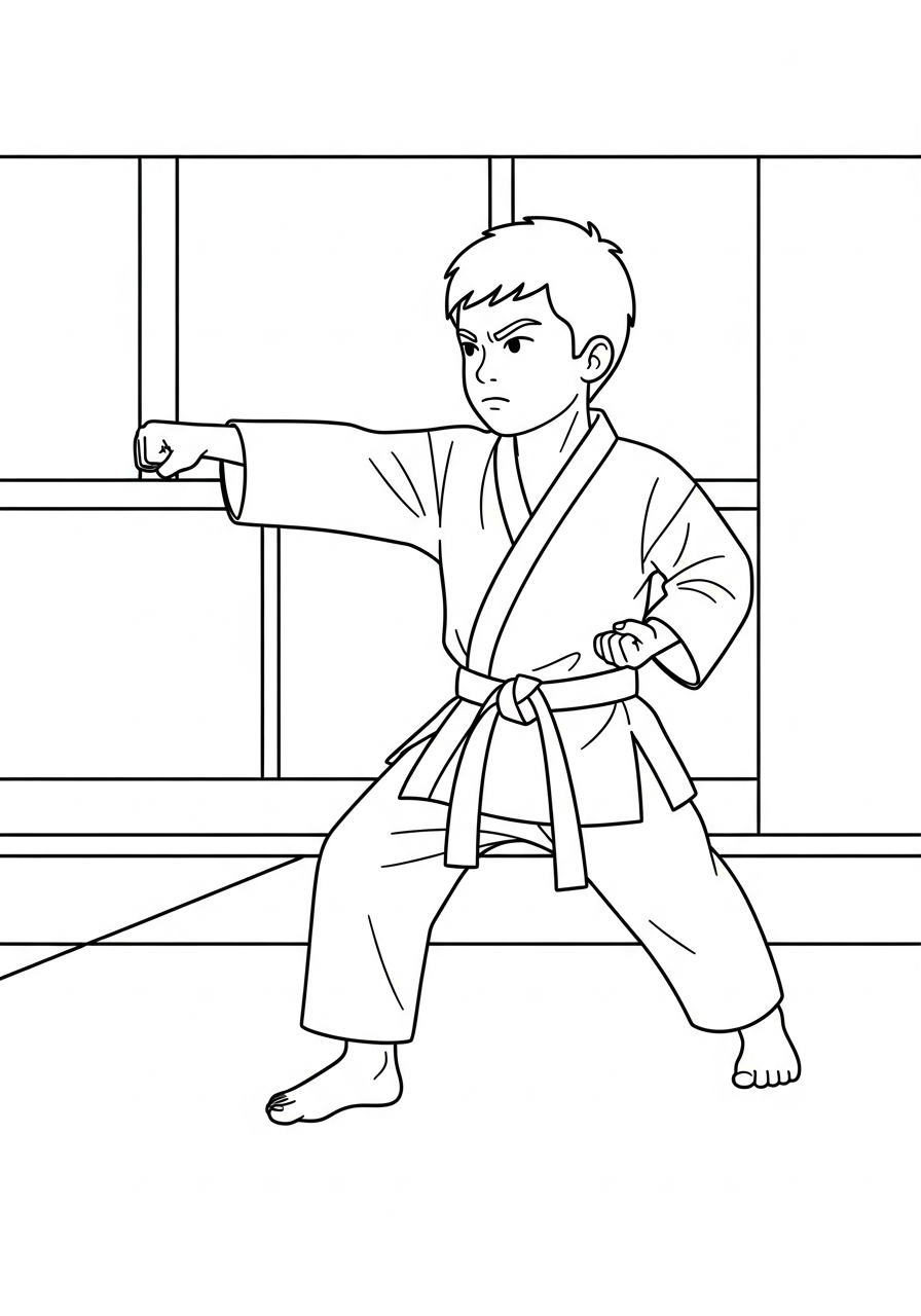 Karate Coloring Pages 10 cute coloring pages Karate