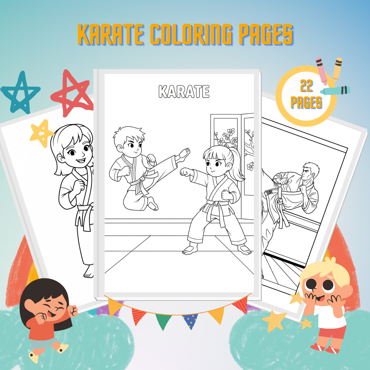 Karate Coloring Pages thumbnail