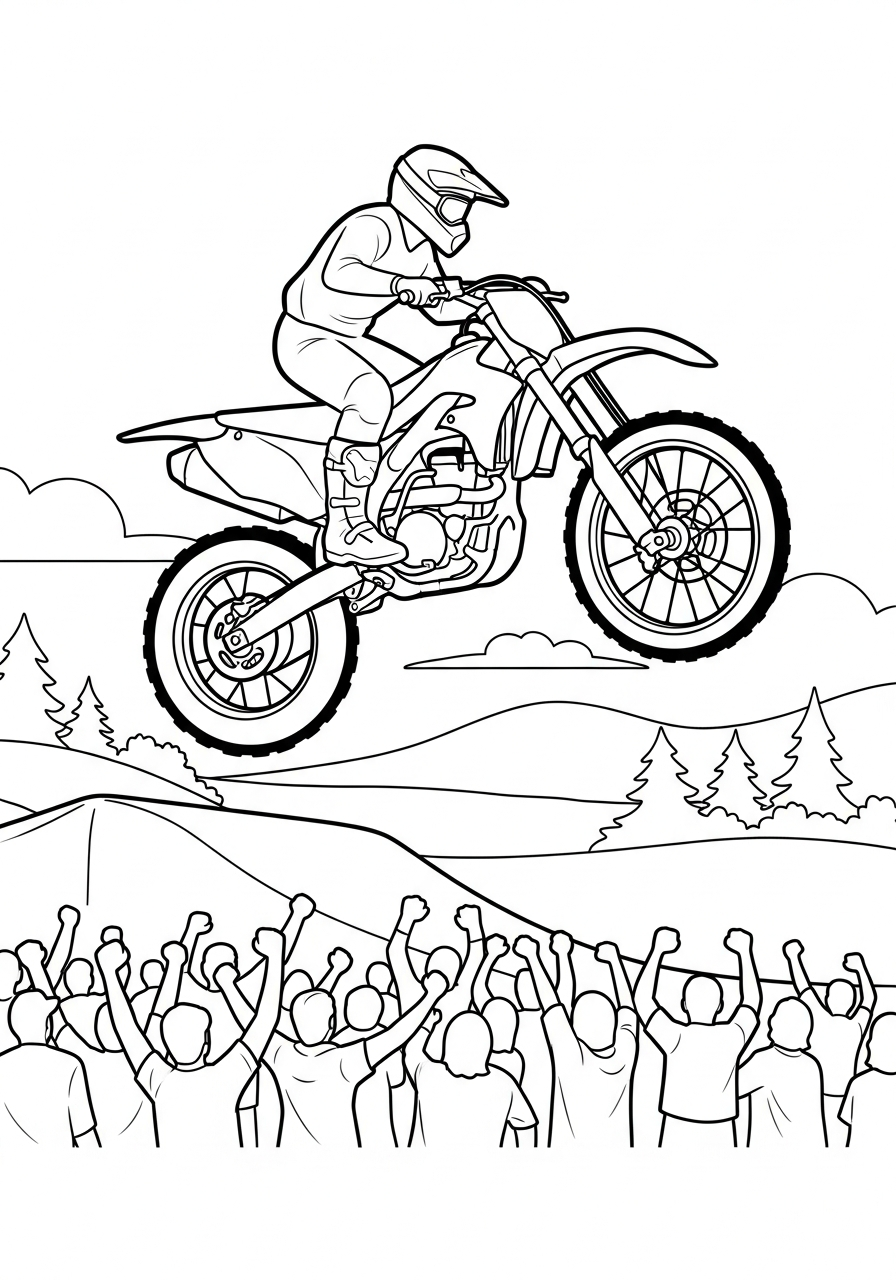 coloring pages for kids Kawasaki 1