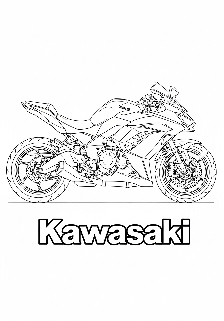 Kawasaki coloring pages grinch