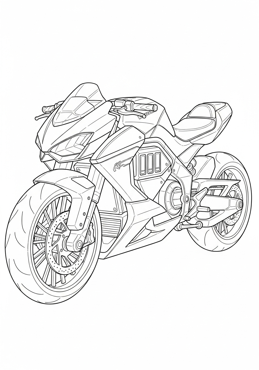 Kawasaki free coloring pages