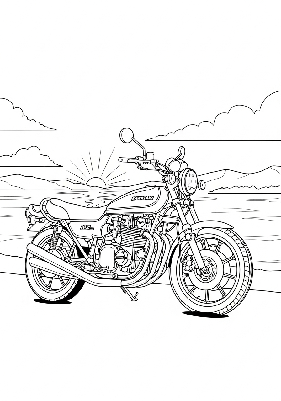 fun Kawasaki coloring pages