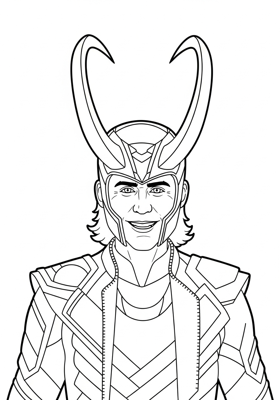 Loki Coloring Pages 2 kawaii cute Loki coloring pages