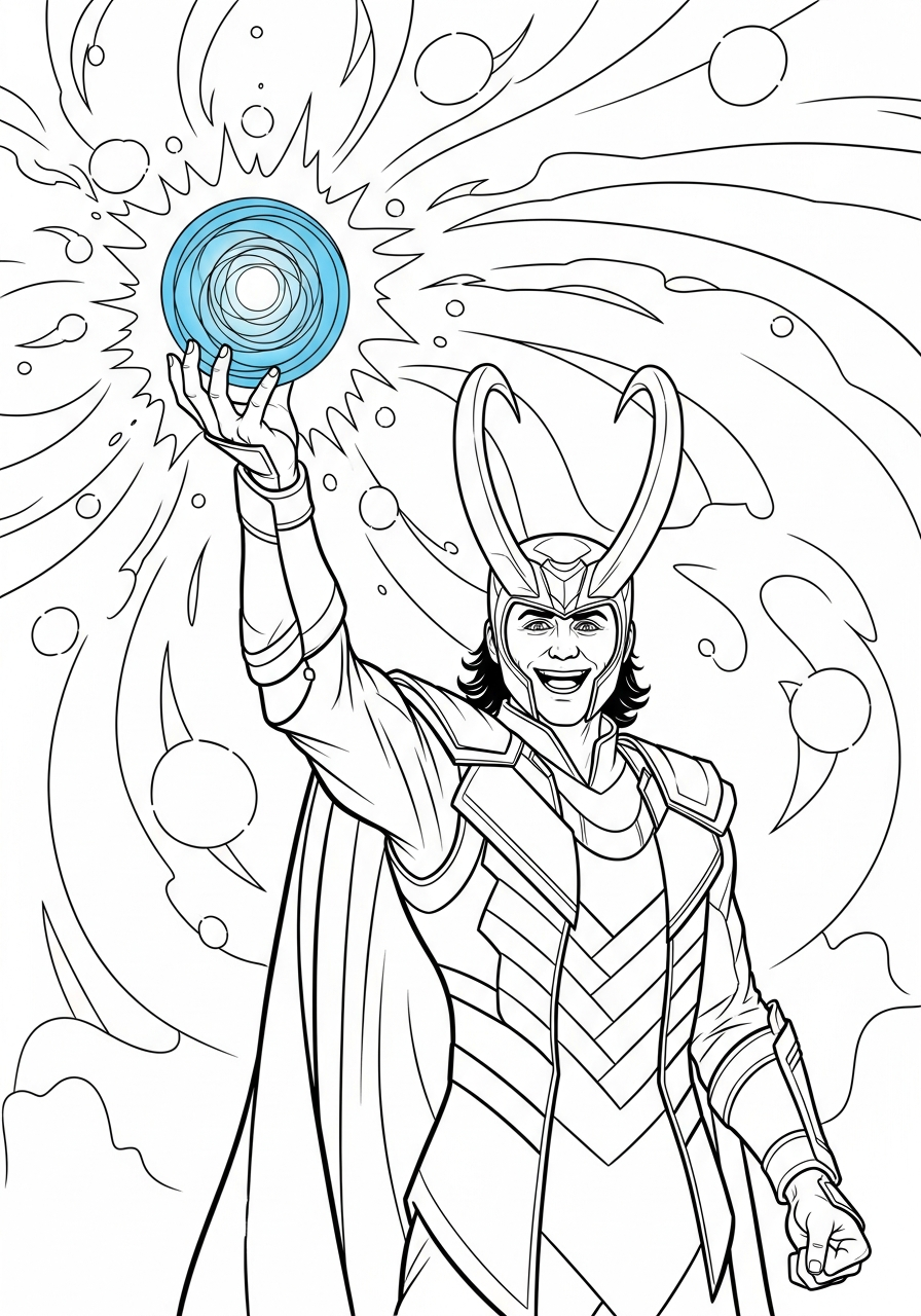 Loki Coloring Pages 14 free Loki coloring pages for kids 1