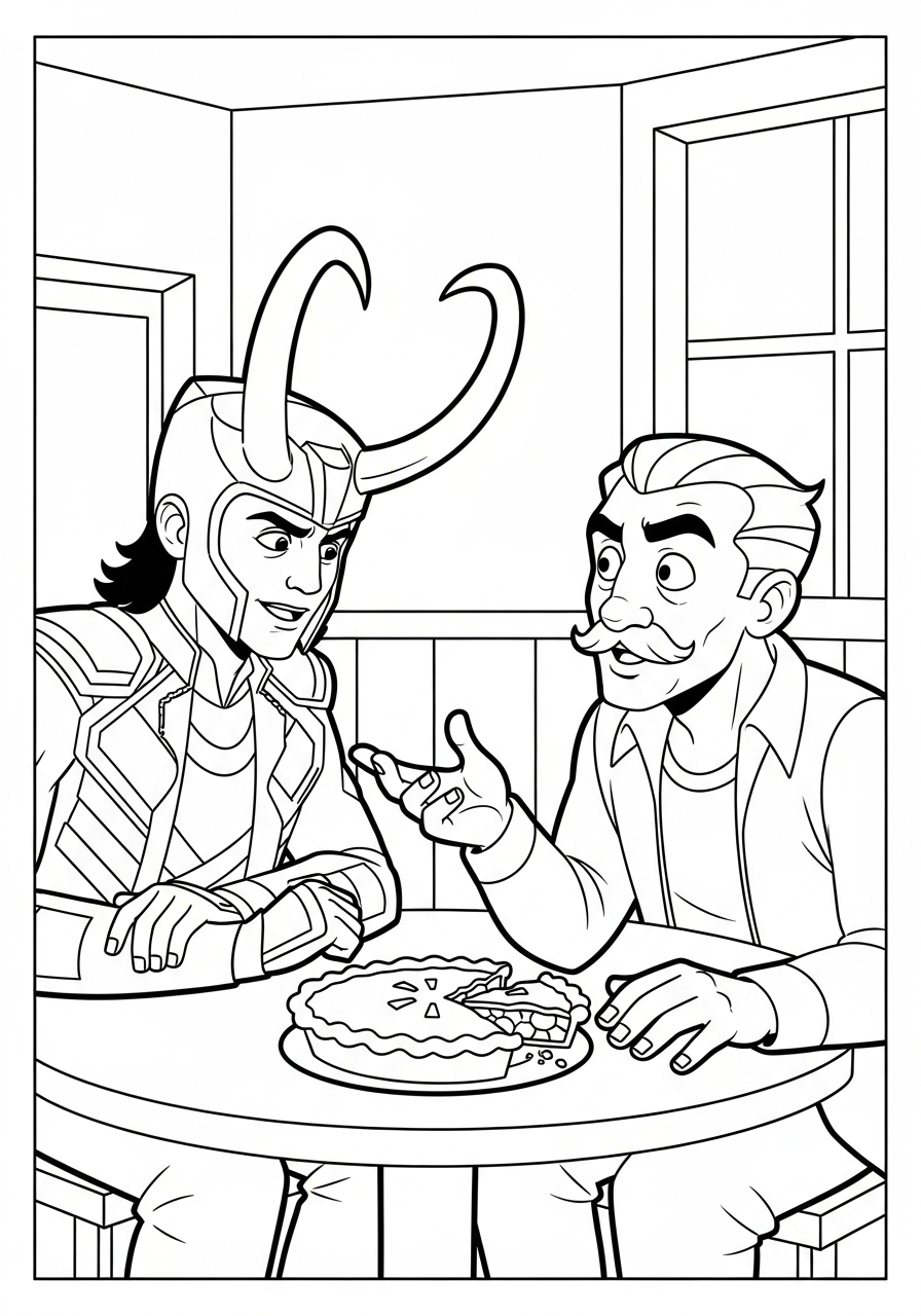 Loki Coloring Pages 15 free printable Loki coloring pages 1