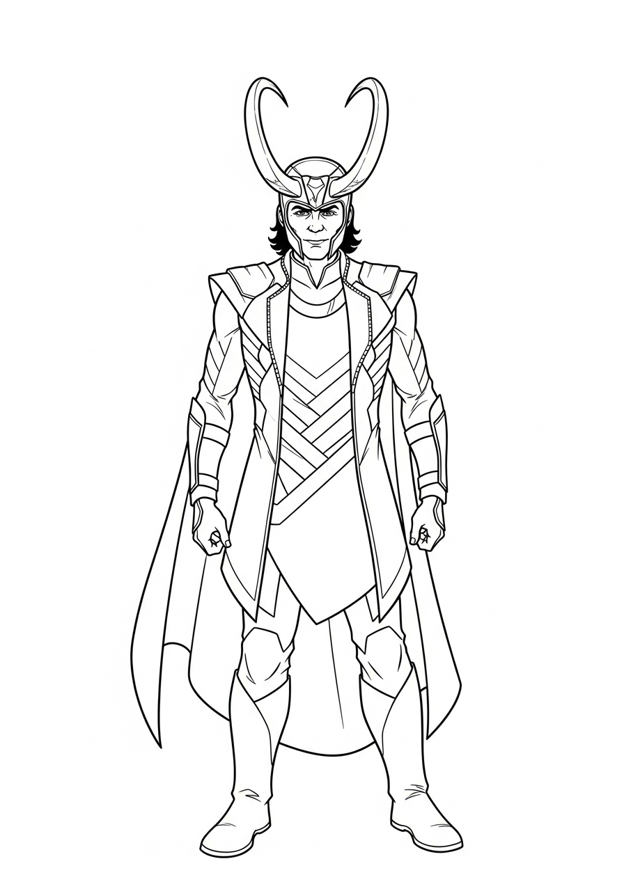 Loki Coloring Pages 3 Loki coloring pages for adults pdf