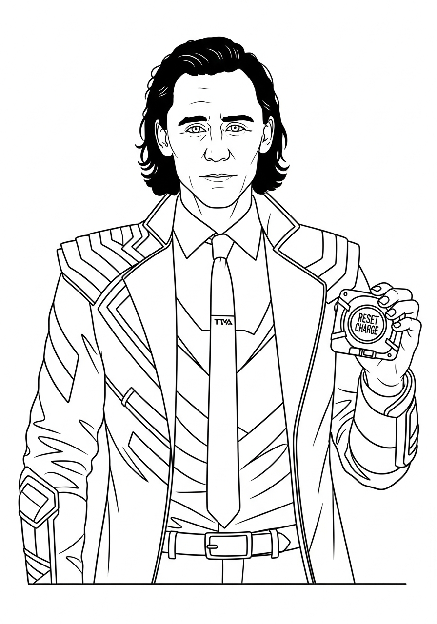 Loki Coloring Pages 4 coloring Loki pages