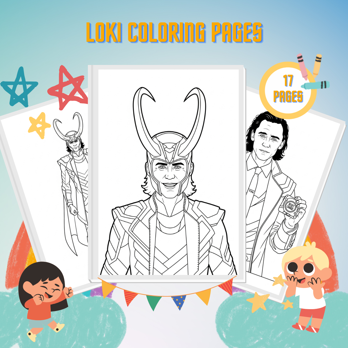 Loki Coloring Pages thumbnail