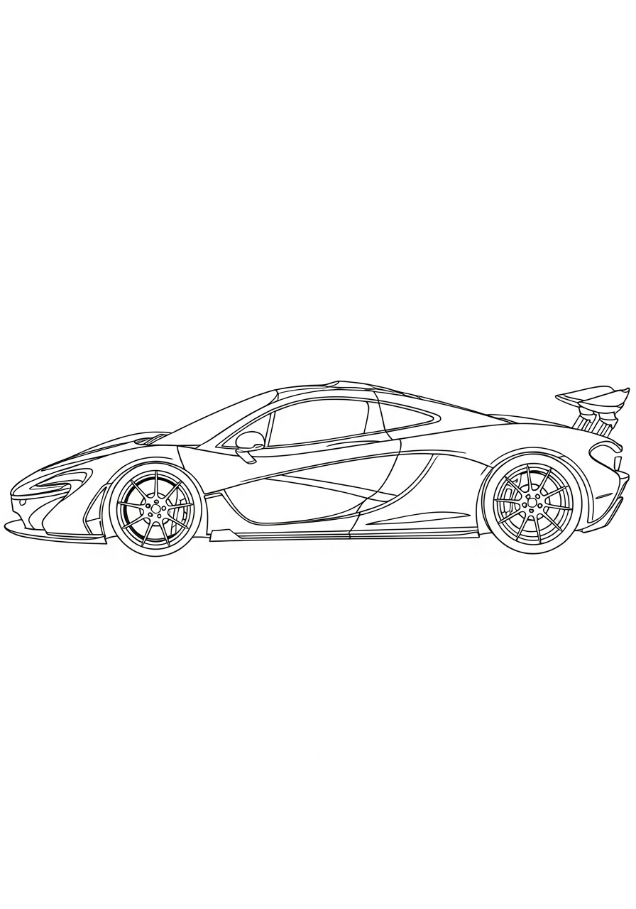 McLaren free coloring pages