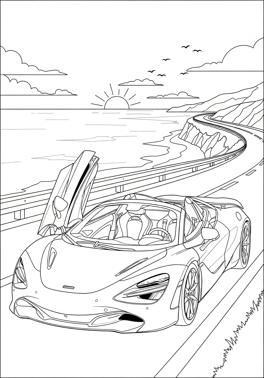 McLaren coloring pages free printable