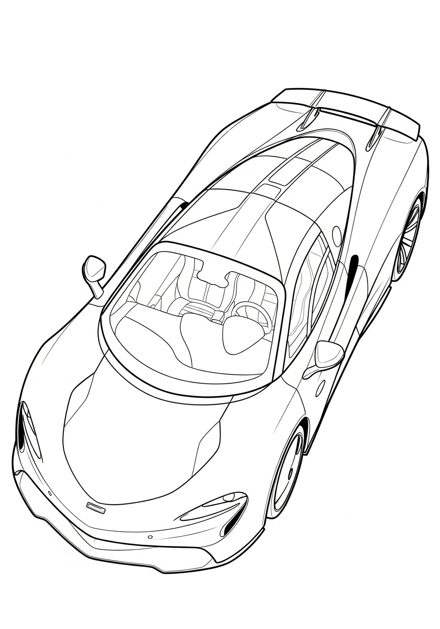 free printable McLaren coloring pages 1