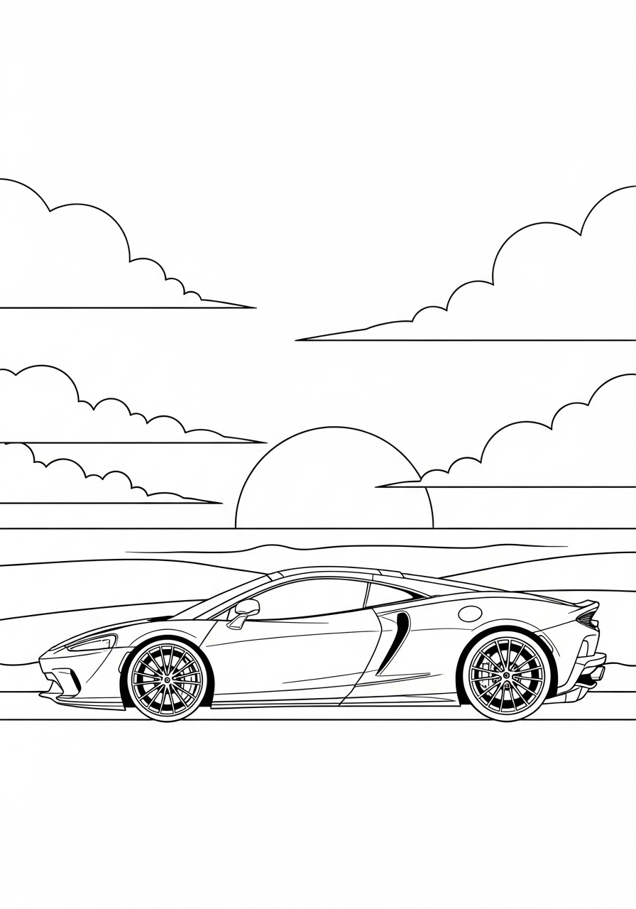 McLaren coloring pages pdf