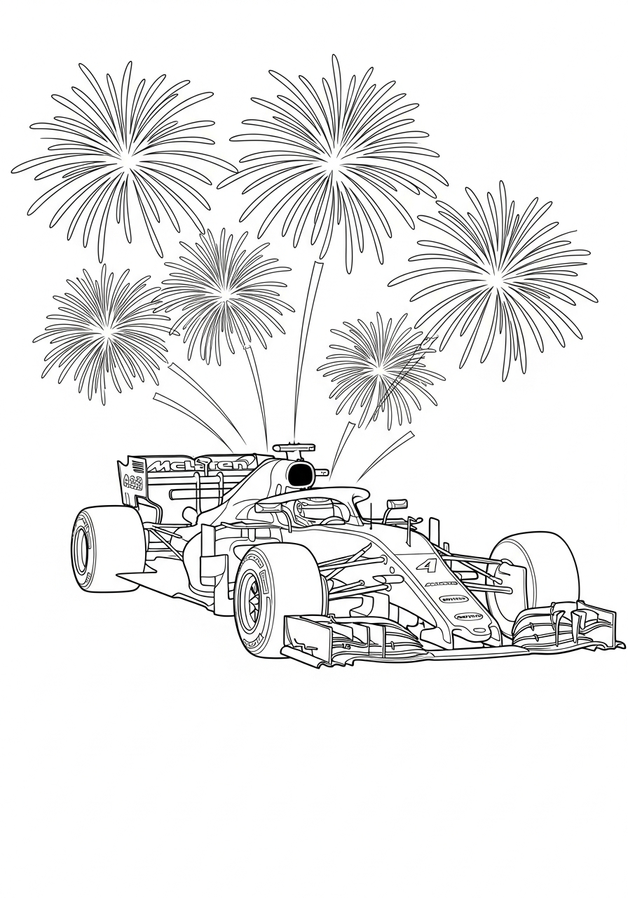free McLaren tree coloring pages 1
