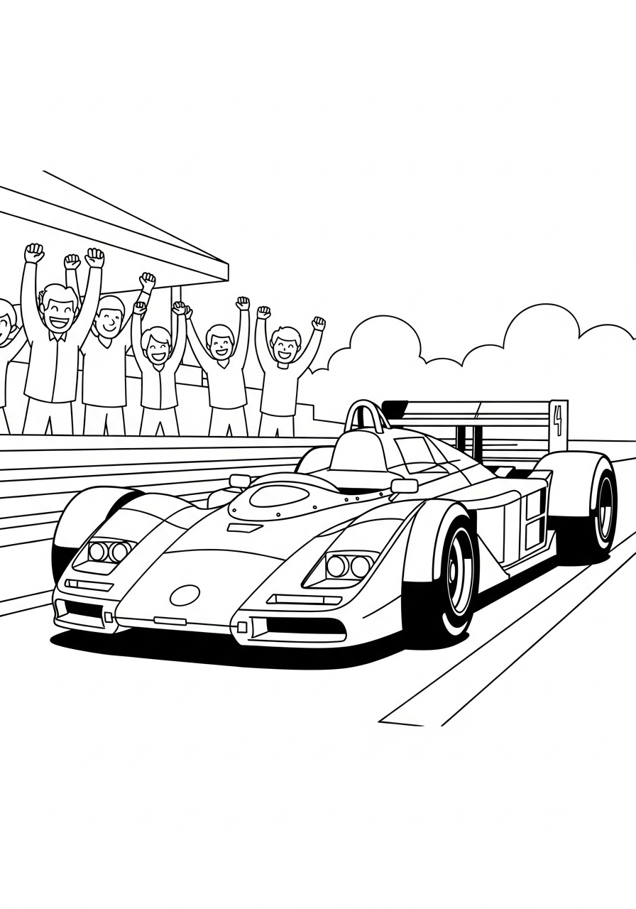 free McLaren coloring pages for adults