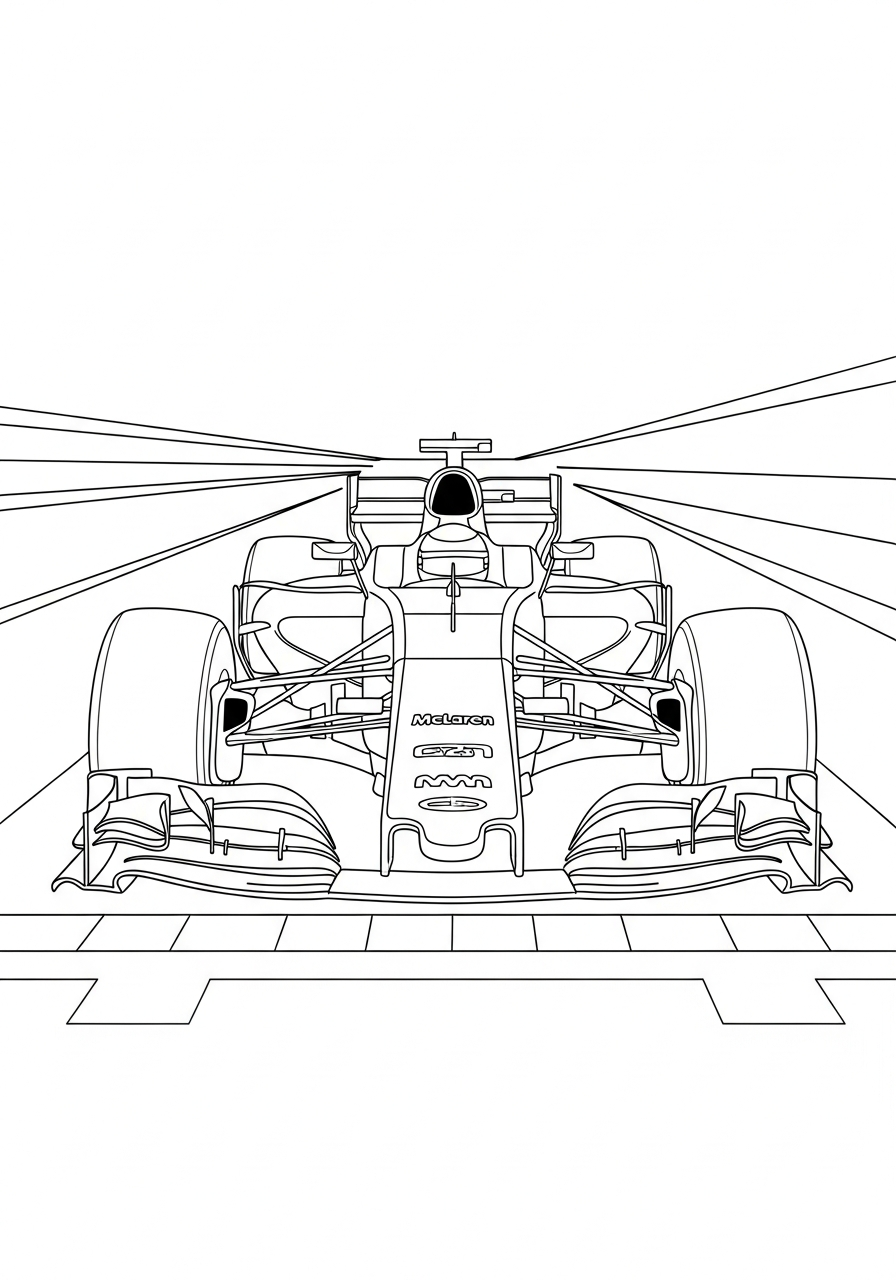 free printable McLaren coloring pages