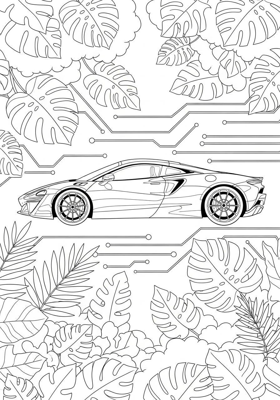 adult McLaren coloring pages
