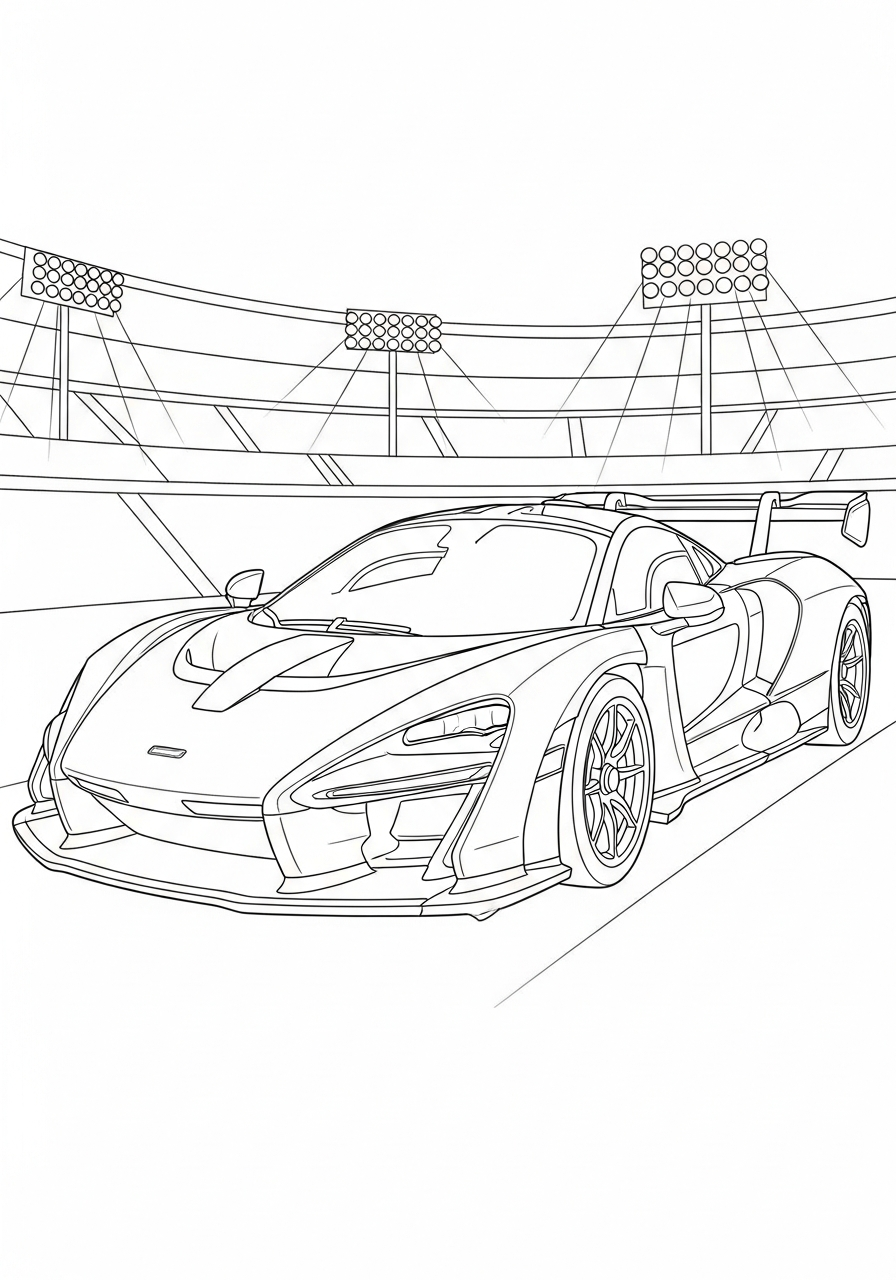free adult McLaren coloring pages