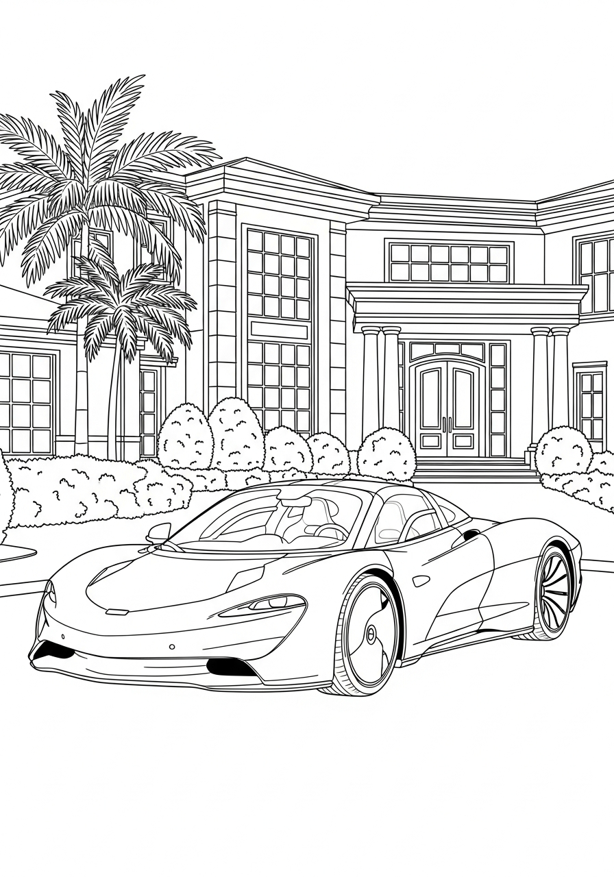 McLaren coloring pages for kids