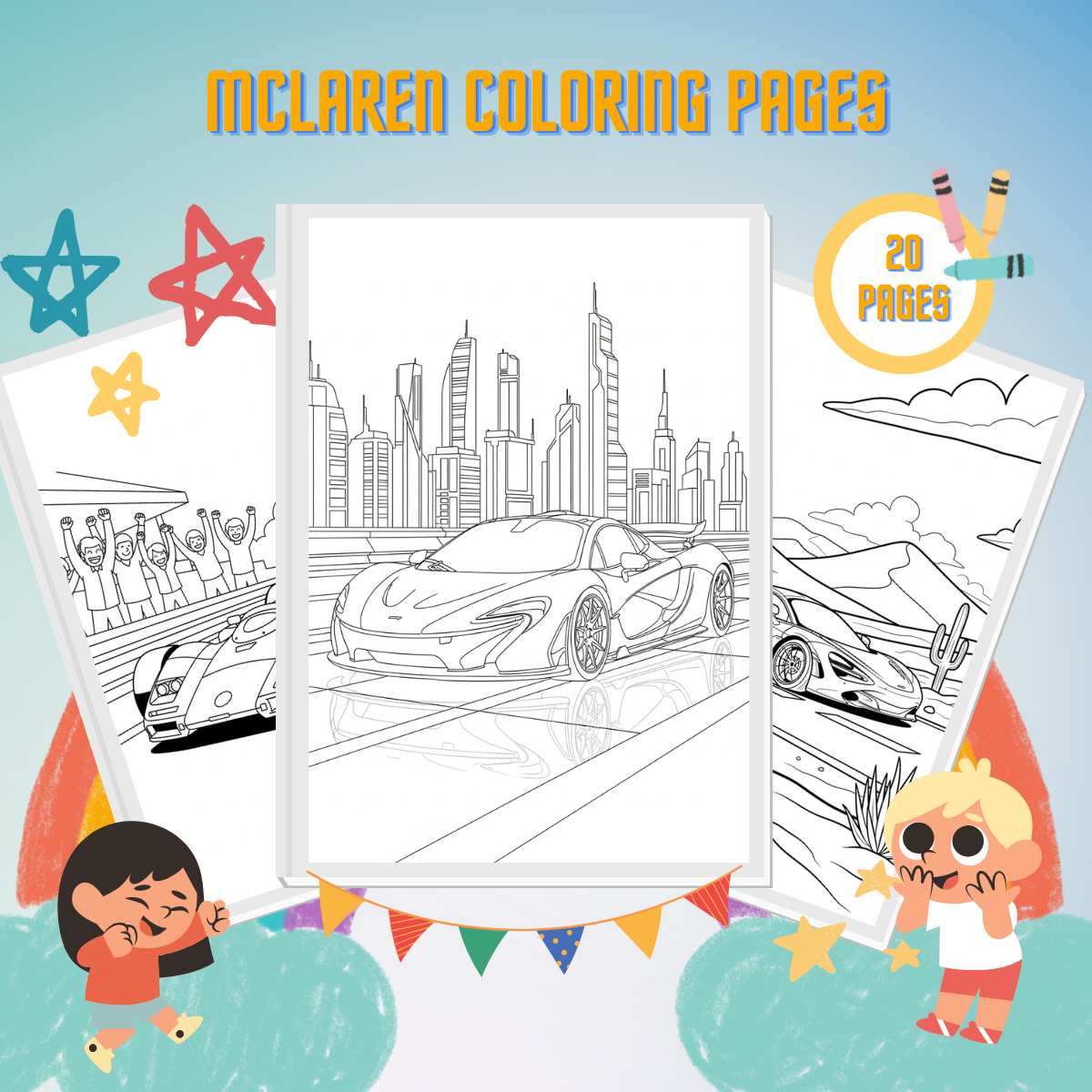 McLaren Coloring Pages thumbnail