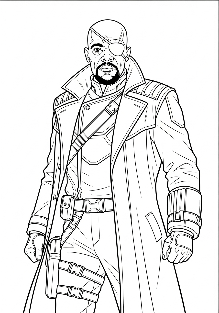 Nick Fury Coloring Pages 2 coloring pages for Nick Fury