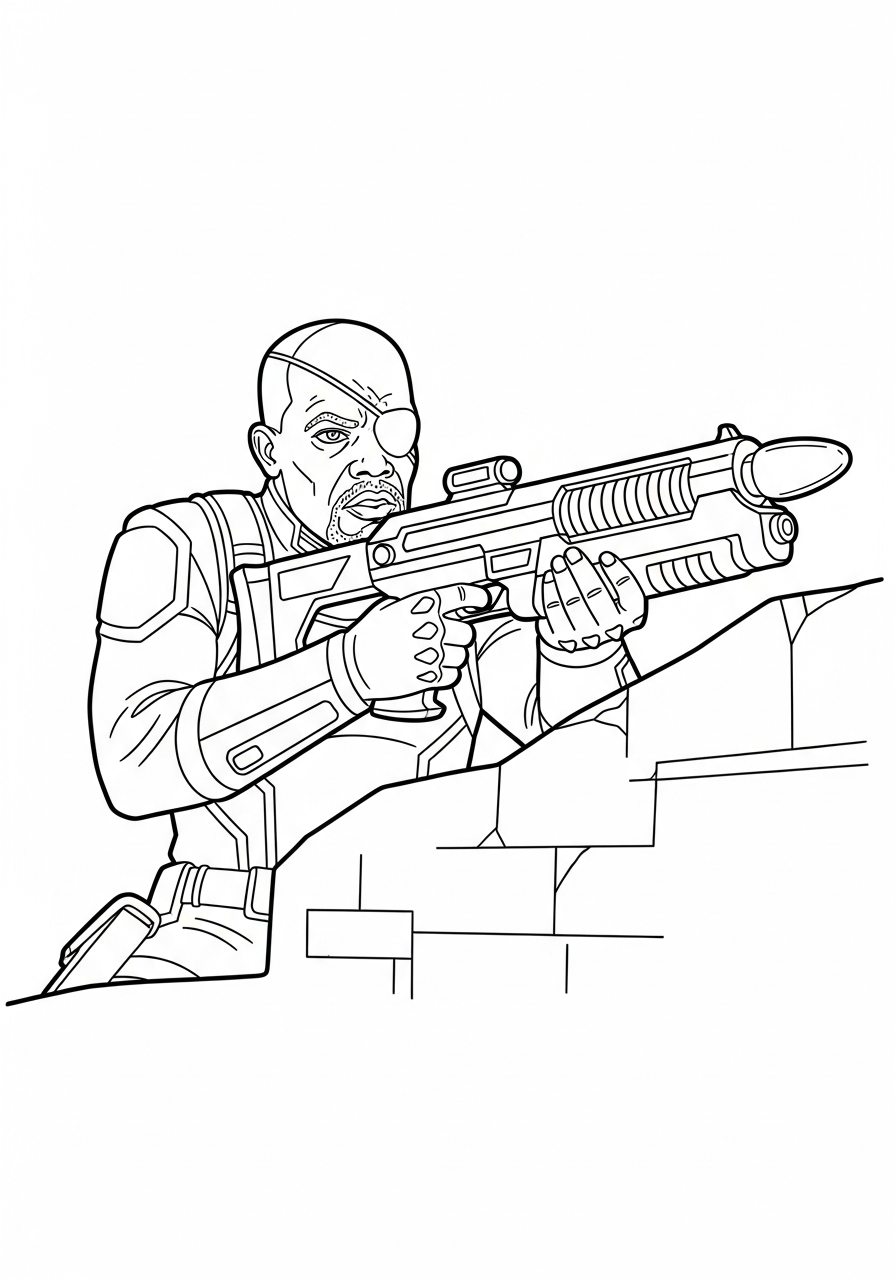 Nick Fury Coloring Pages 13 grinch cute Nick Fury coloring pages