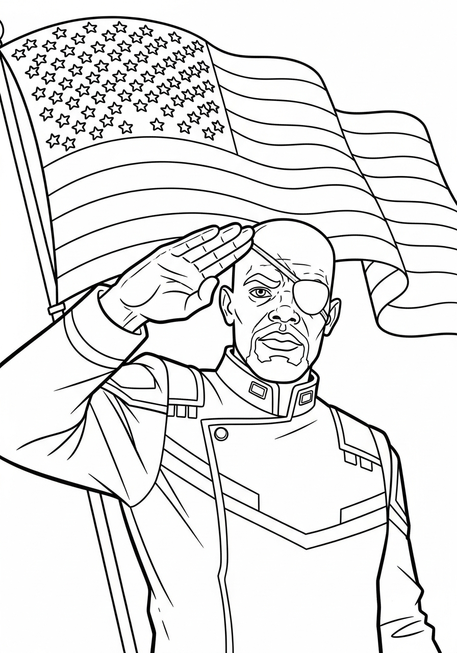 Nick Fury Coloring Pages 22 Nick Fury coloring pages