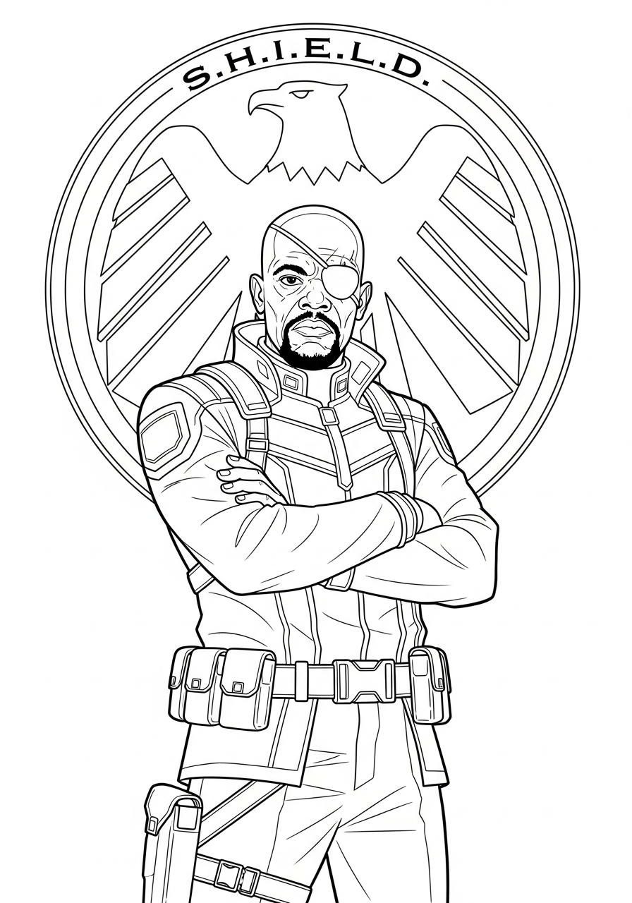 Nick Fury Coloring Pages 4 Nick Fury coloring pages grinch