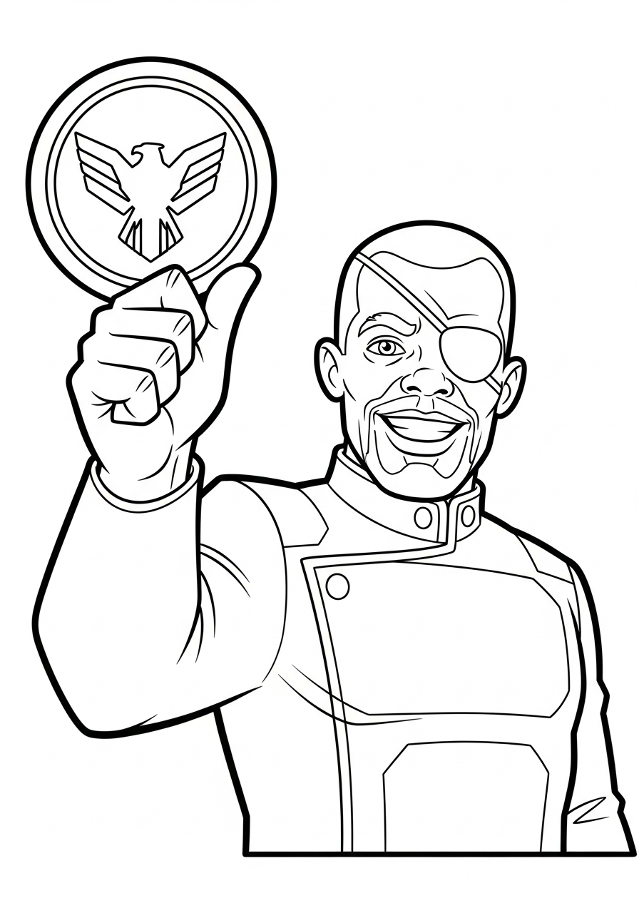 Nick Fury Coloring Pages 10 Nick Fury coloring book pages