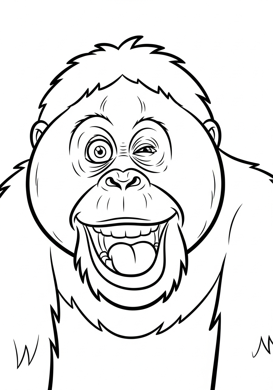 Orangutan Coloring Pages 12 adult Orangutan coloring pages