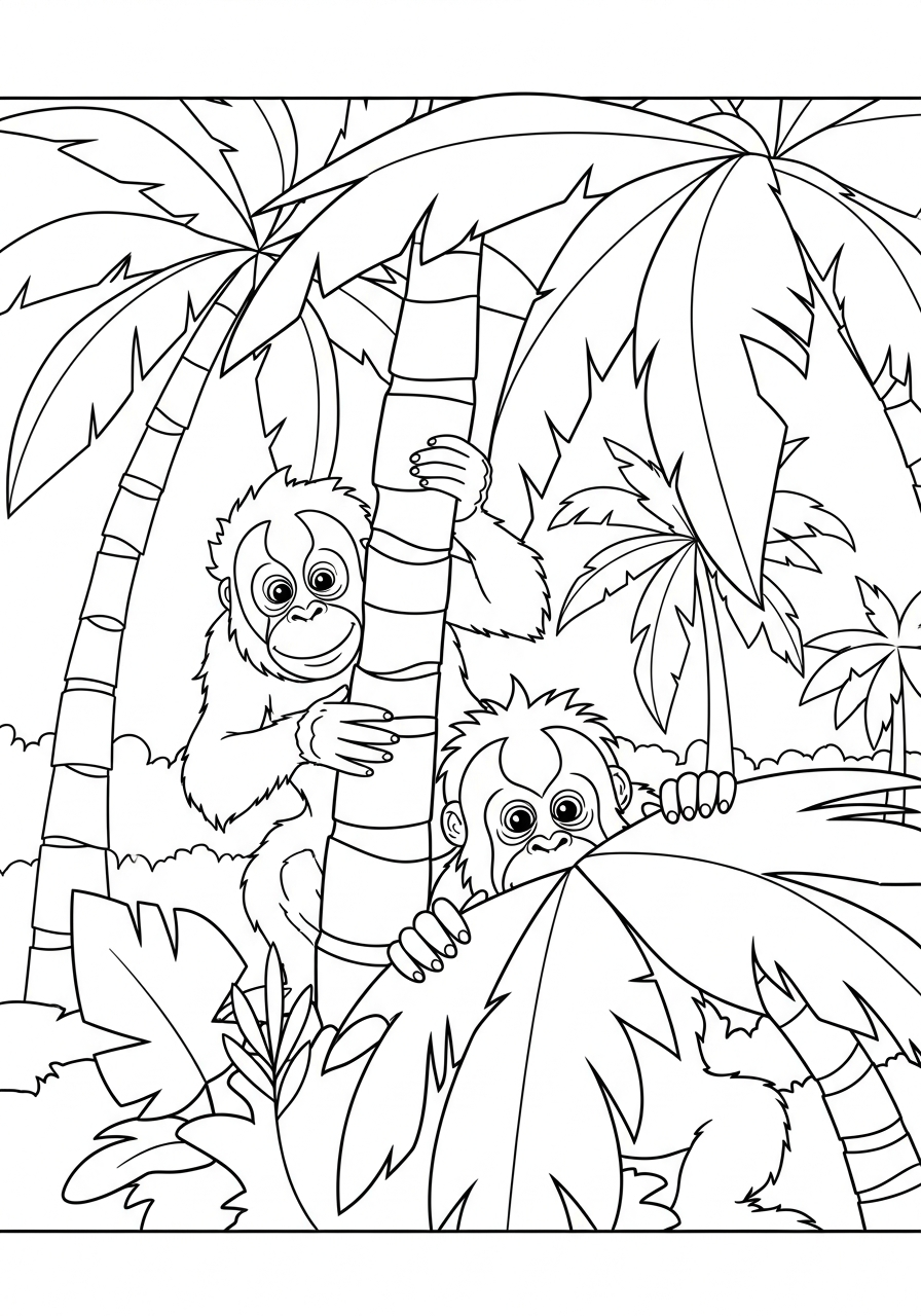 Orangutan Coloring Pages 15 Orangutan coloring pages for preschoolers