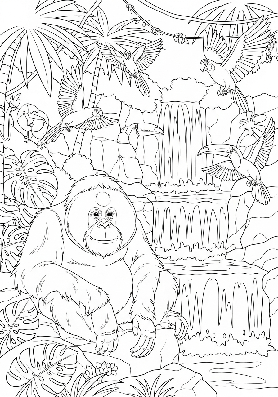Orangutan Coloring Pages 17 free Orangutan coloring pages