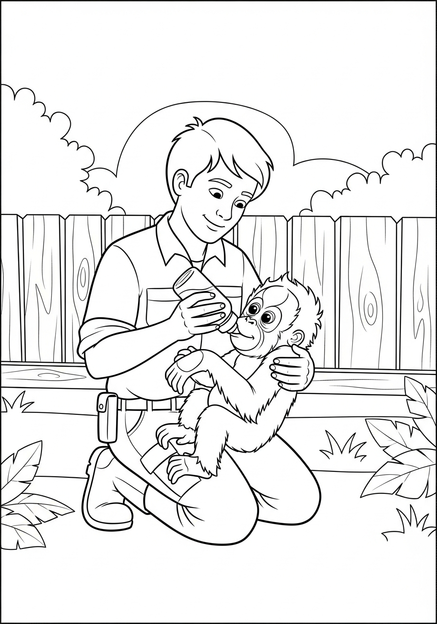 Orangutan Coloring Pages 18 Orangutan ornaments coloring pages