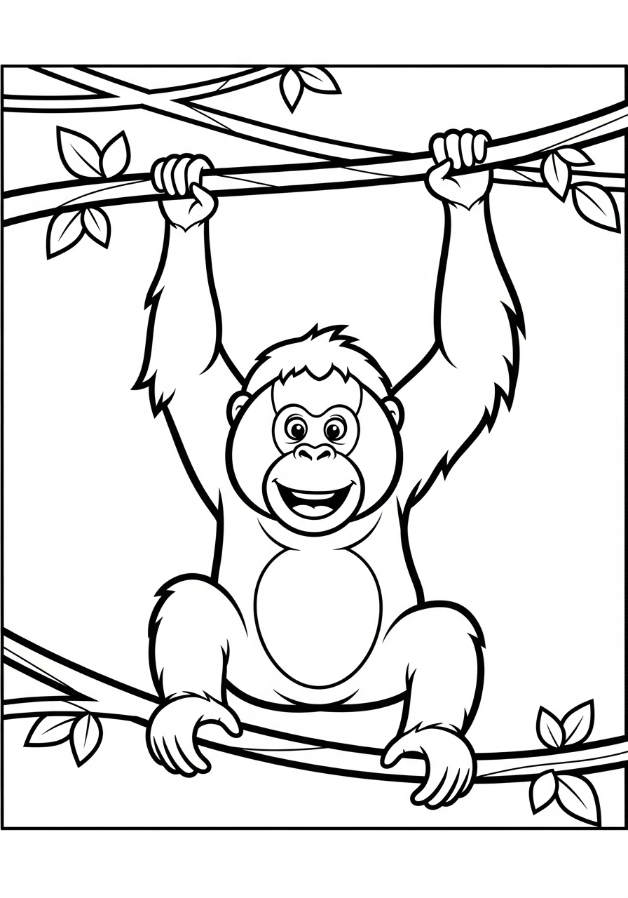 Orangutan Coloring Pages 6 Orangutan coloring pages free