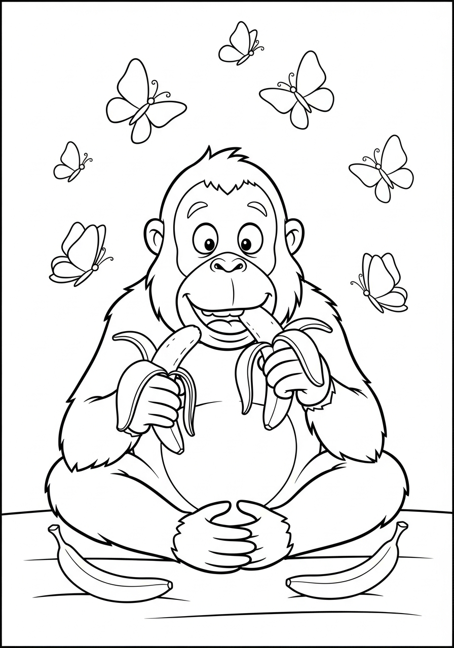 Orangutan Coloring Pages 7 adult coloring pages Orangutan