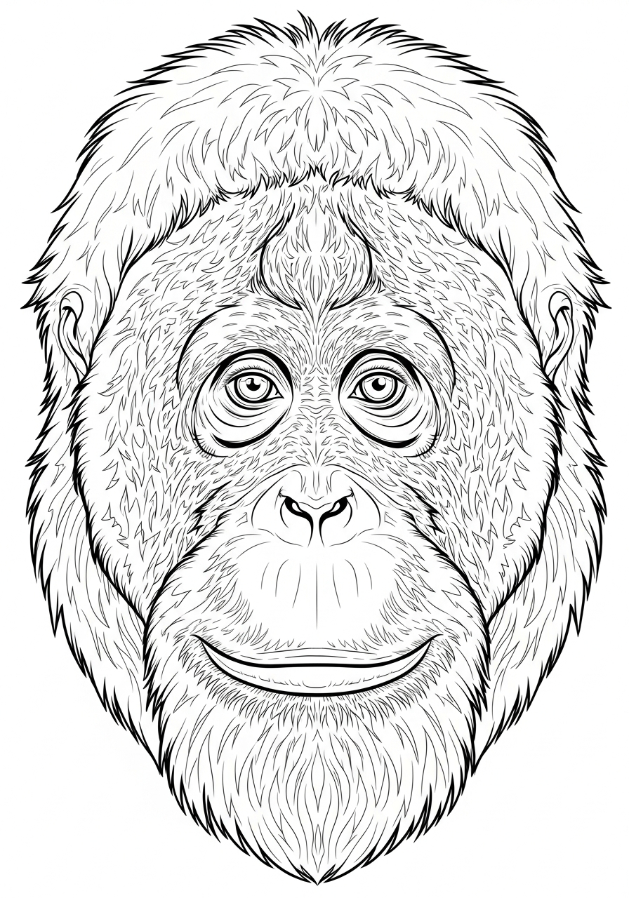 Orangutan Coloring Pages 9 grinch cute Orangutan coloring pages