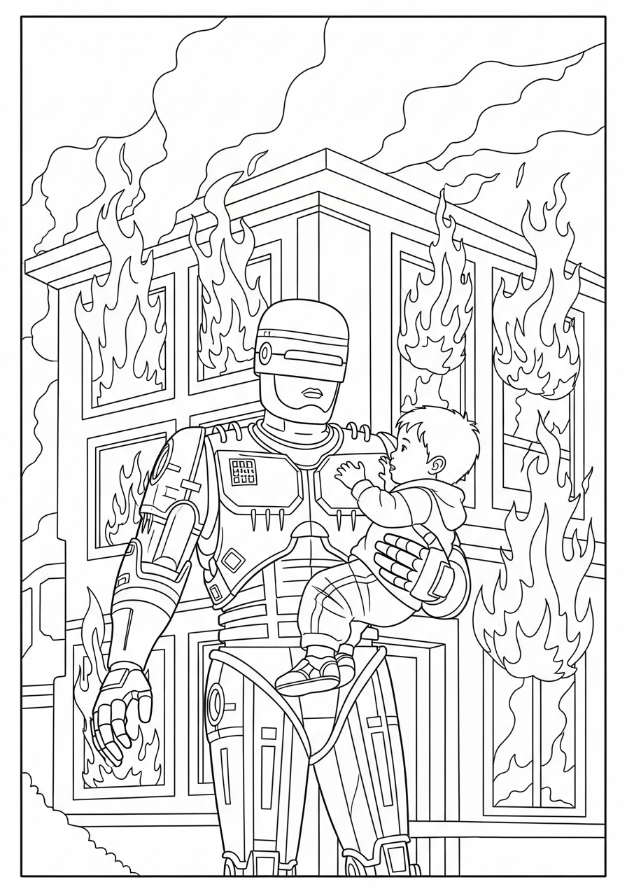 RoboCop Coloring Pages 16 RoboCop ornaments coloring pages