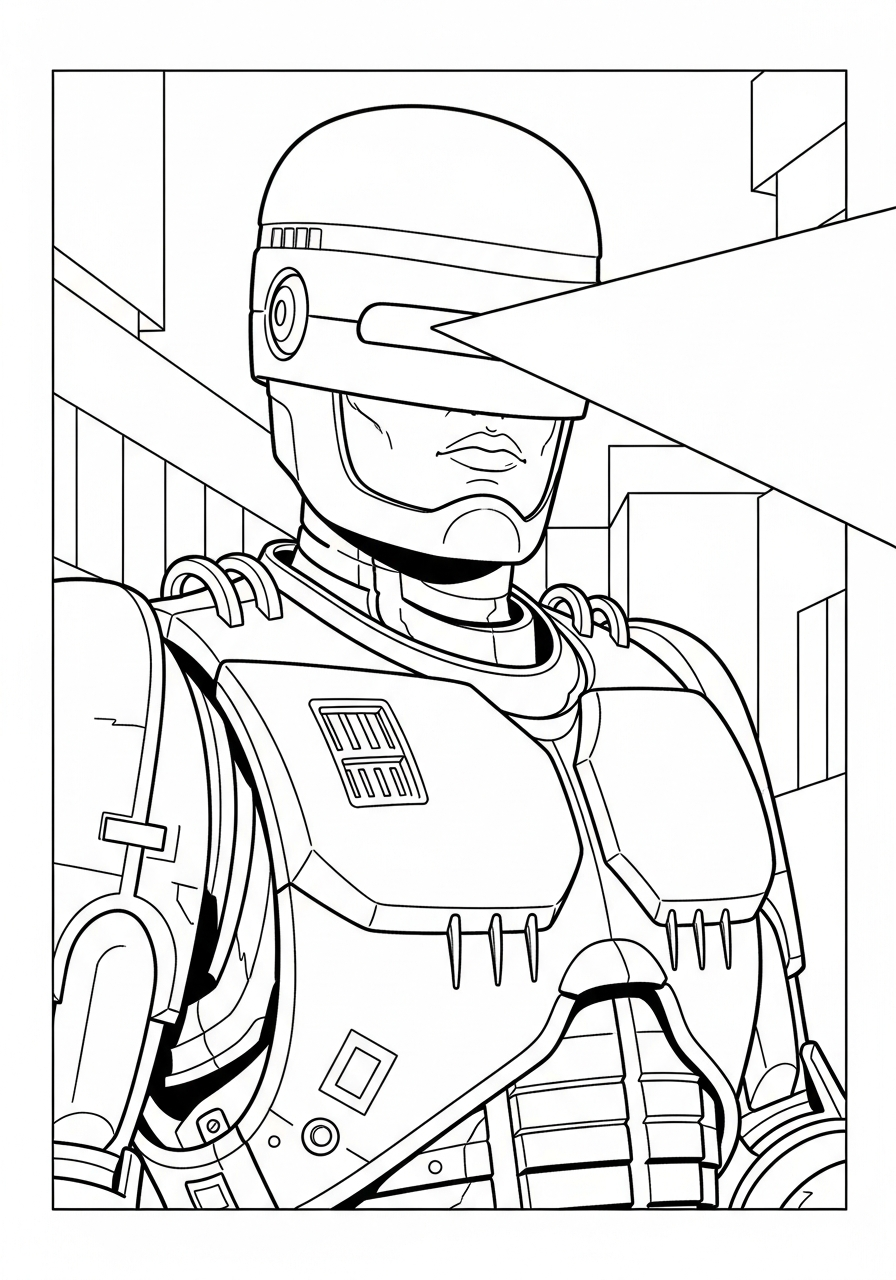 RoboCop Coloring Pages 20 RoboCop coloring pages for preschoolers