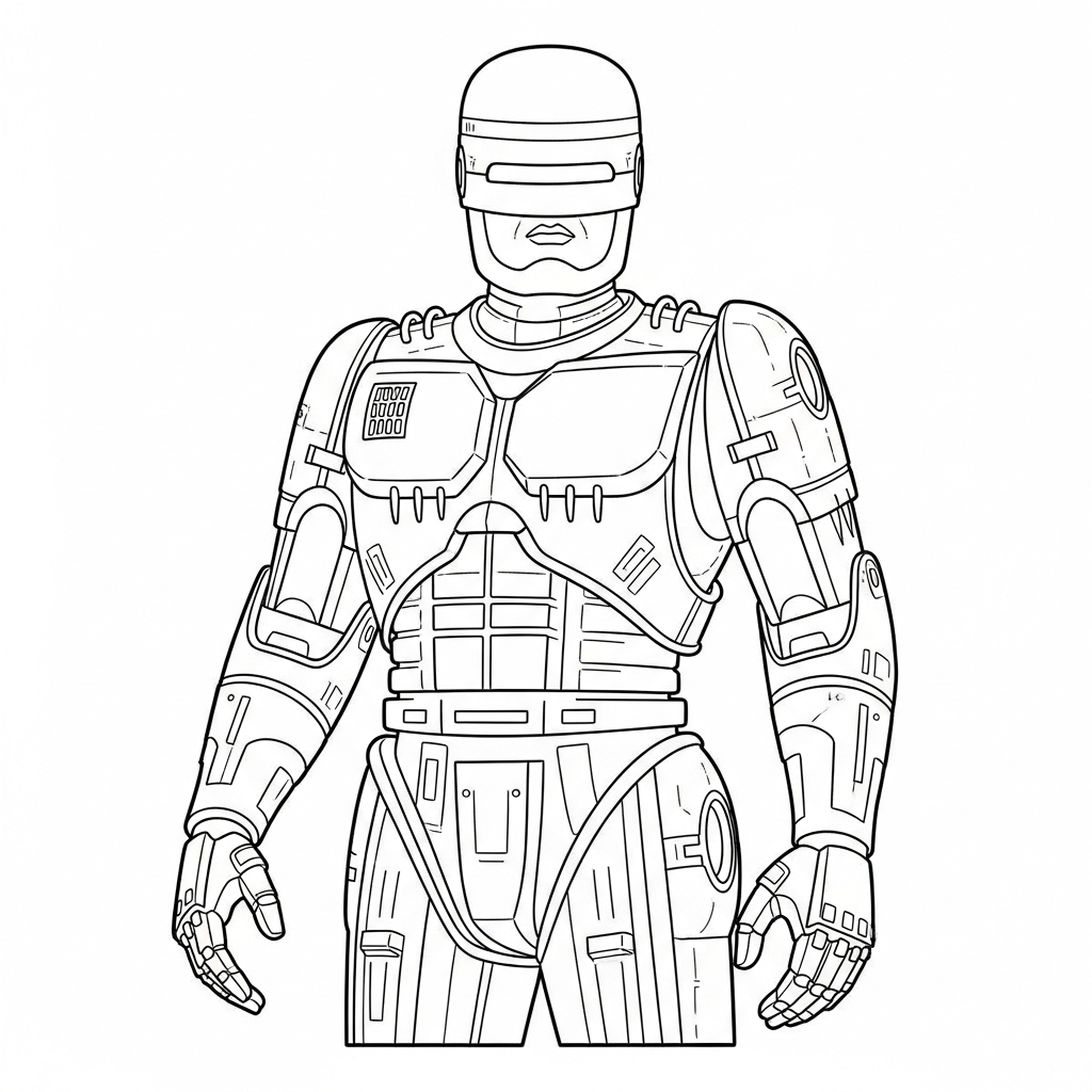 RoboCop Coloring Pages 3 RoboCop coloring pages printable free