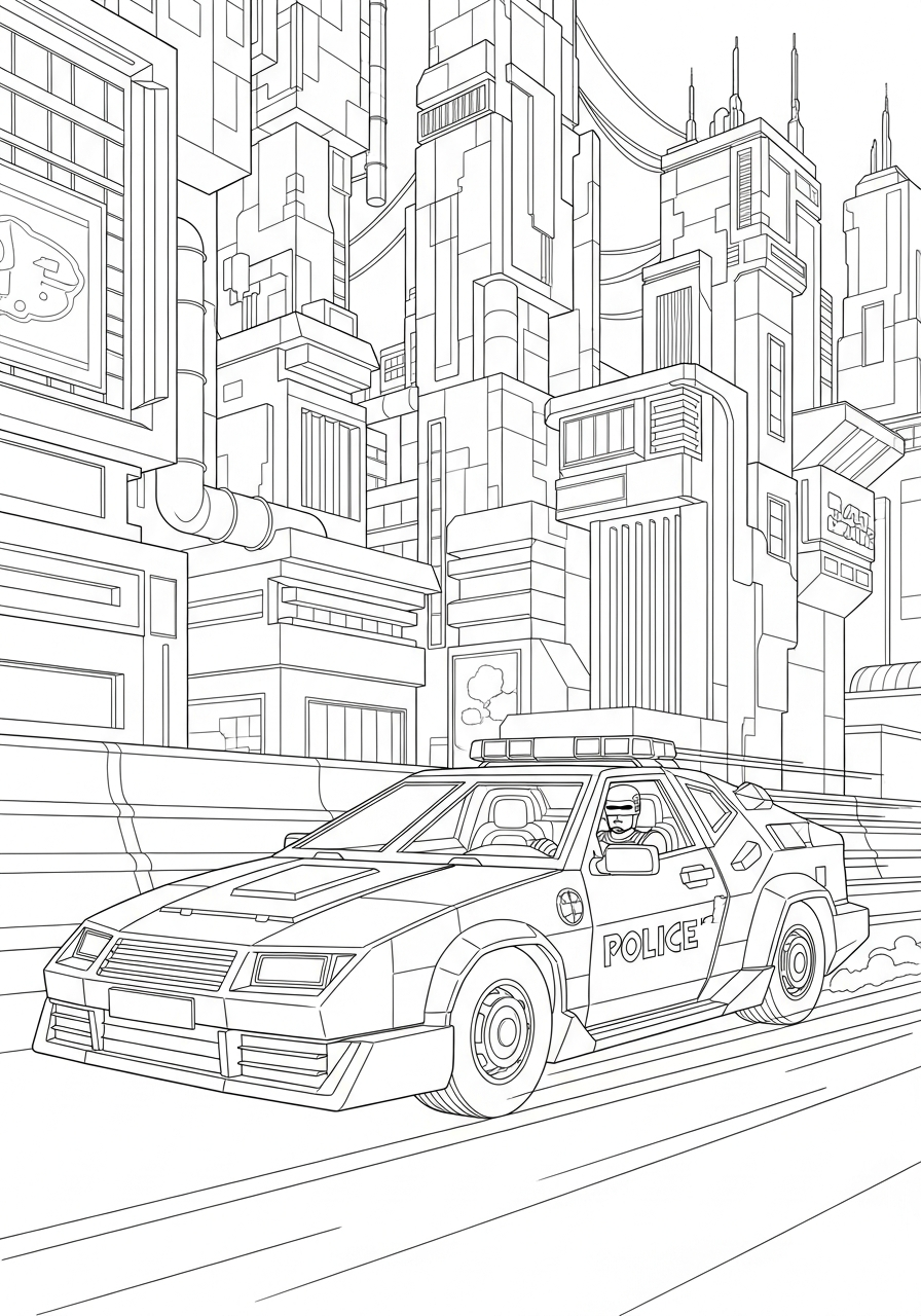 RoboCop Coloring Pages 8 free RoboCop coloring pages for kids