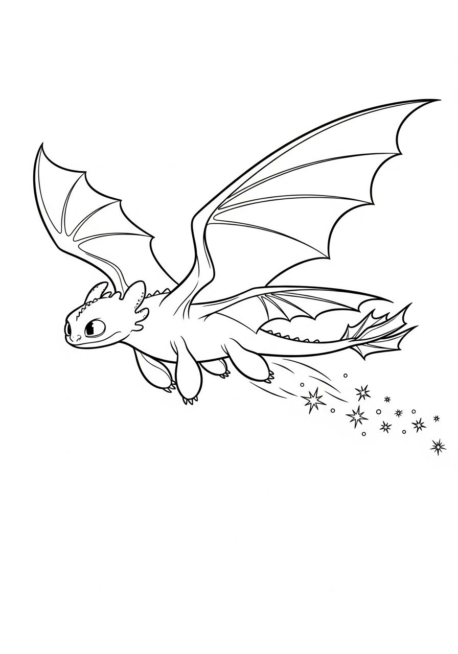 fun Toothless coloring pages