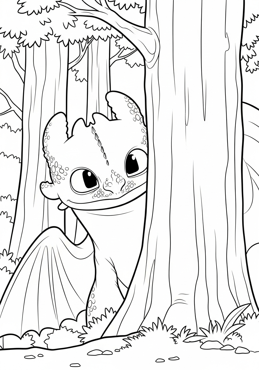 free printable coloring pages Toothless