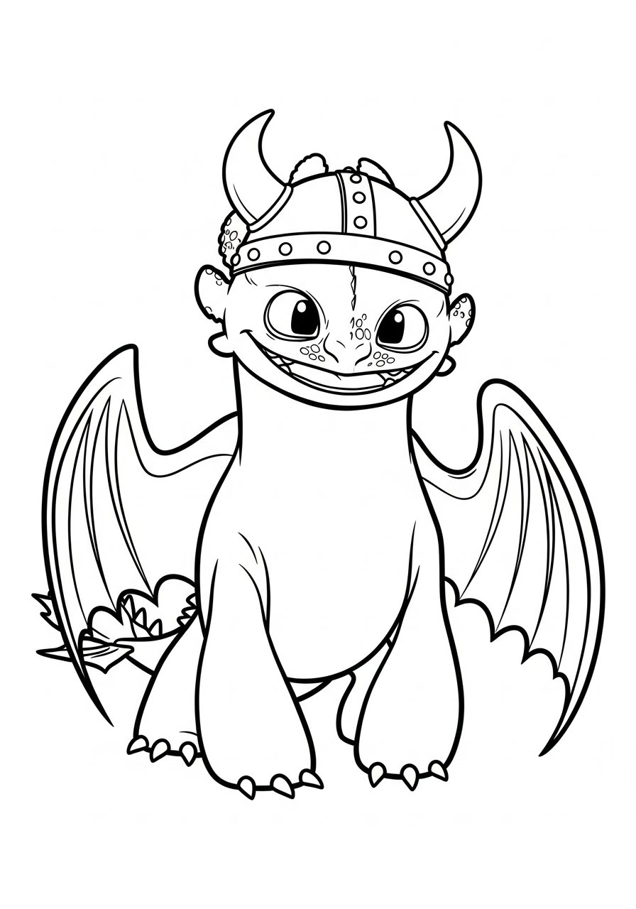 grinch cute Toothless coloring pages