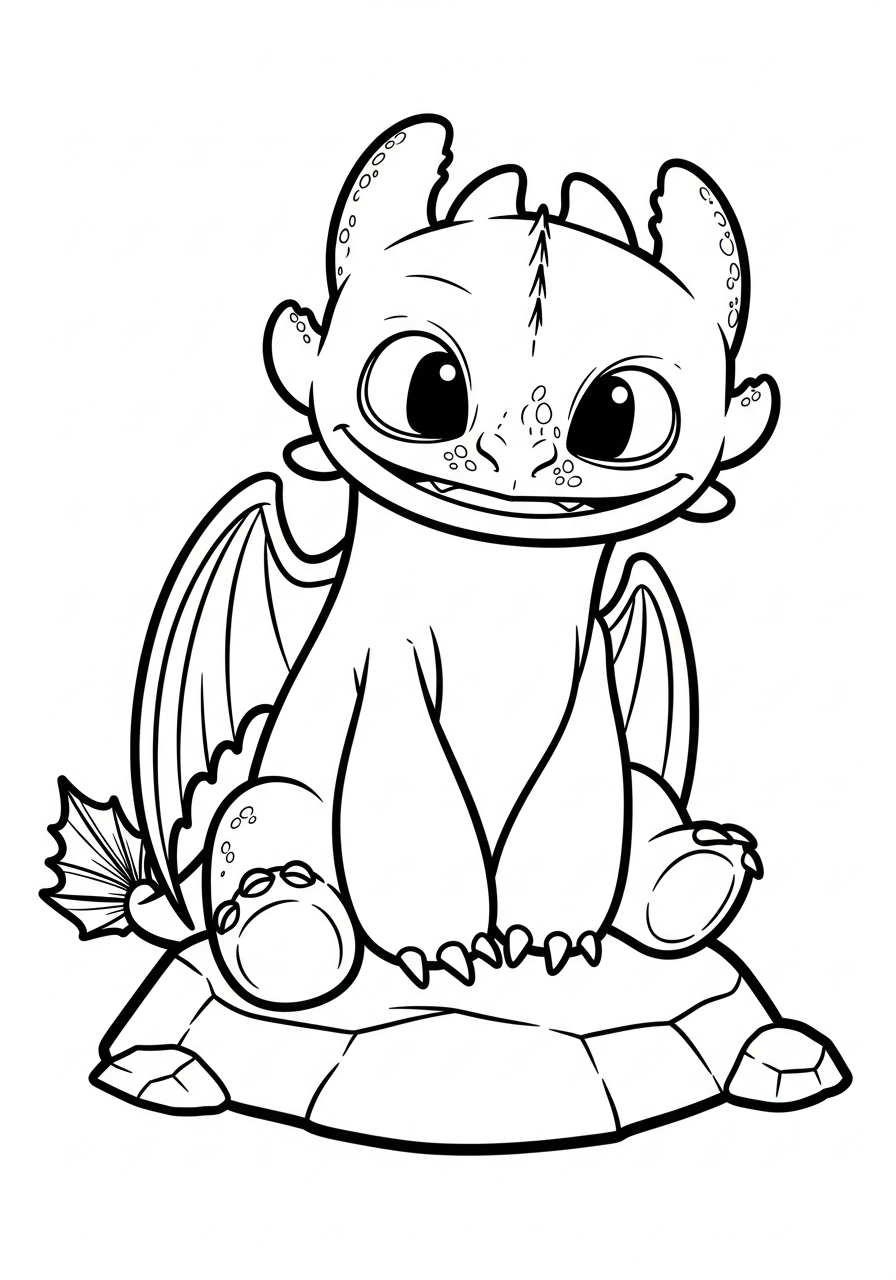 free coloring pages Toothless