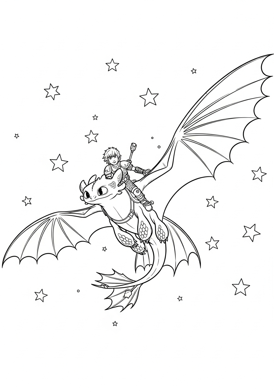 Toothless ornament coloring pages
