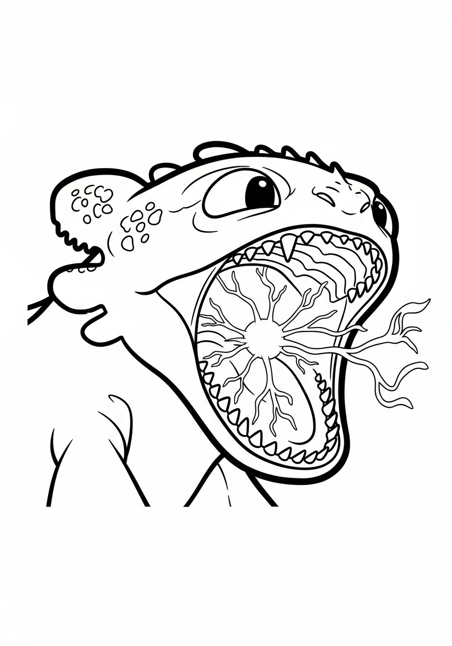 coloring pages Toothless